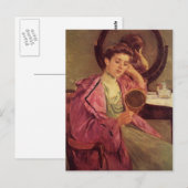 Mary Cassatt-Vrouw bij haar Toilette Briefkaart (Voorkant / Achterkant)