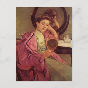 Mary Cassatt-Vrouw bij haar Toilette Briefkaart