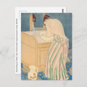 Mary Cassatt - Vrouw die een bad neemt Briefkaart (Voorkant / Achterkant)
