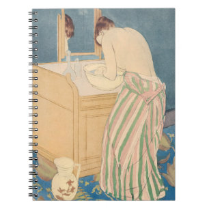 Mary Cassatt - Vrouw die een bad neemt Notitieboek