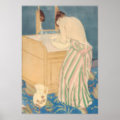Mary Cassatt - Vrouw die een bad neemt Poster (Voorkant)