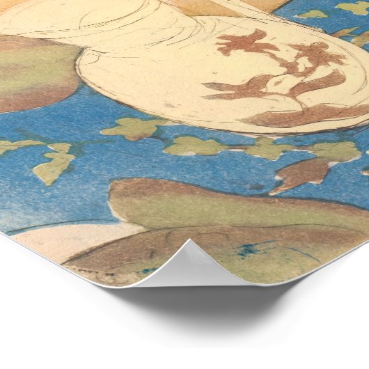 Mary Cassatt - Vrouw die een bad neemt Poster (Hoek)