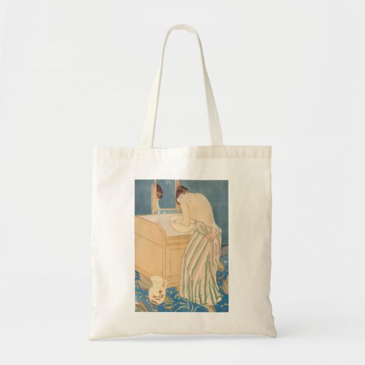 Mary Cassatt - Vrouw die een bad neemt Tote Bag (Voorkant)