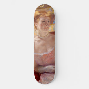 Mary Cassatt - Vrouw met parelketting in een loge Persoonlijk Skateboard