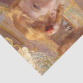 Mary Cassatt - Vrouw met parelketting in een loge Tissuepapier (Detail)