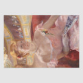 Mary Cassatt - Vrouw met parelketting in een loge Tissuepapier (Voorkant)