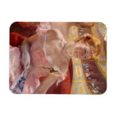 Mary Cassatt - Vrouw met Pearl Ketting in een Loge Magneet (Horizontaal)