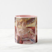 Mary Cassatt - Vrouw met Pearl Ketting in een Loge Mok (Midden)