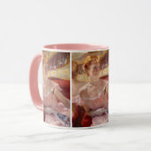 Mary Cassatt - Vrouw met Pearl Ketting in een Loge Mok (Voorkant links)