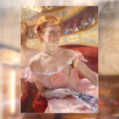 Mary Cassatt - Vrouw met Pearl Ketting in een Loge Raamsticker (Vel 2)