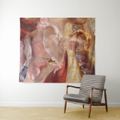 Mary Cassatt - Vrouw met Pearl Ketting in een Loge Wandkleed (In Situ (horizontaal))