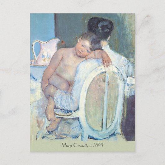 Mary Cassatt Woman, zittend met kinderarmen CC1204 Briefkaart (Voorkant)