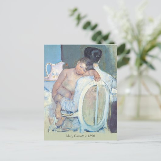 Mary Cassatt Woman, zittend met kinderarmen CC1204 Briefkaart (Staand voorkant)