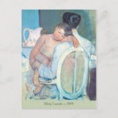 Mary Cassatt Woman, zittend met kinderarmen CC1204 Briefkaart (Voorkant)