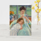 Mary Cassatt - Young Moeder Sewing Kaart (Gele Bloem)