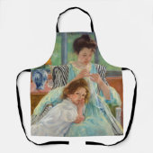 Mary Cassatt - Young Moeder Sewing Schort (Voorkant)