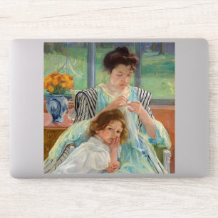 Mary Cassatt - Young Moeder Sewing Sticker