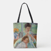 Mary Cassatt - Young Moeder Sewing Tote Bag (Achterkant)