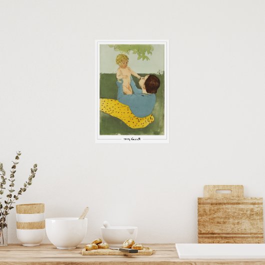 Mary Cassatt Zedign Art Poster #14 (Keuken)