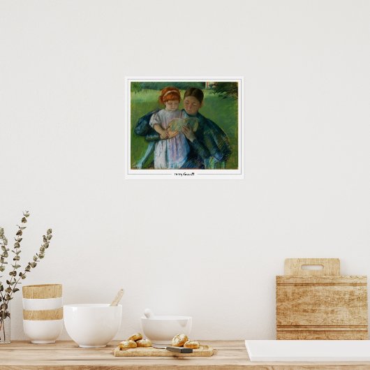 Mary Cassatt Zedign Art Poster #147 (Keuken)