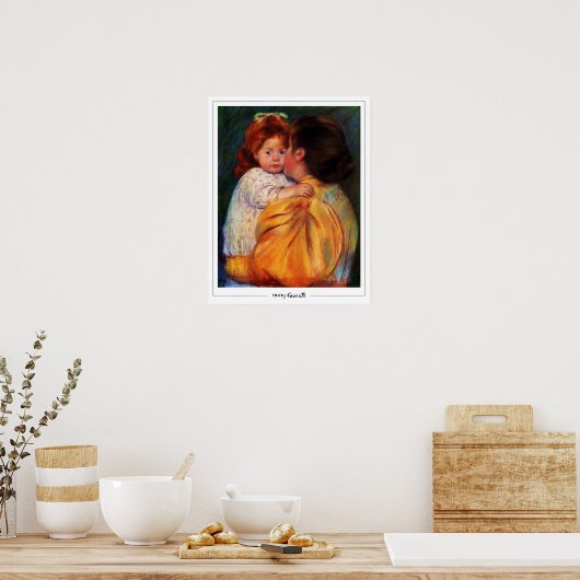 Mary Cassatt Zedign Art Poster #165 (Keuken)