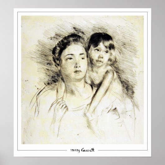 Mary Cassatt Zedign Art Poster #197 (Voorkant)