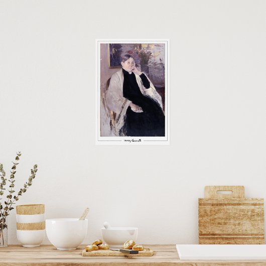 Mary Cassatt Zedign Art Poster #221 (Keuken)