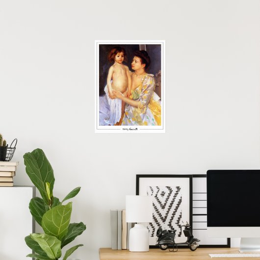 Mary Cassatt Zedign Art Poster #266 (Thuiskantoor)