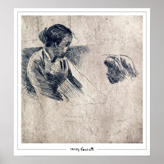 Mary Cassatt Zedign Art Poster #342 (Voorkant)