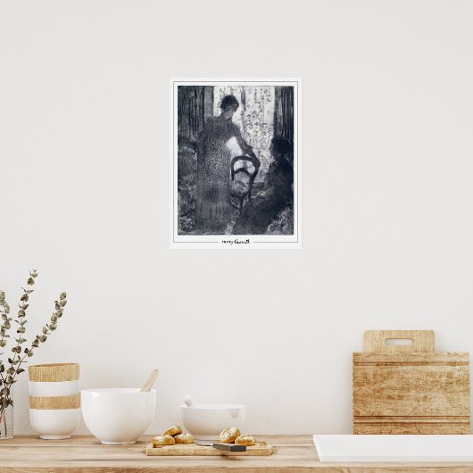 Mary Cassatt Zedign Art Poster #359 (Keuken)