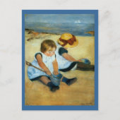 Mary Cassatt's kinderen op de strand (1884) Briefkaart (Voorkant)