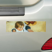 Mary Cassatt's kinderen op de strand (1884) Bumpersticker (Op auto)
