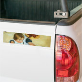 Mary Cassatt's kinderen op de strand (1884) Bumpersticker (Op Truck)