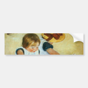 Mary Cassatt's kinderen op de strand (1884) Bumpersticker