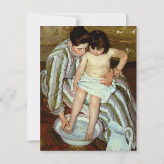Mary Cassatt's The Child's Bath (ongeveer 1892) Kaart (Voorkant)