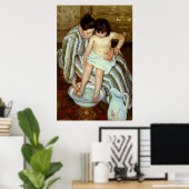 Mary Cassatt's The Child's Bath (ongeveer 1892) Poster (Thuiskantoor)