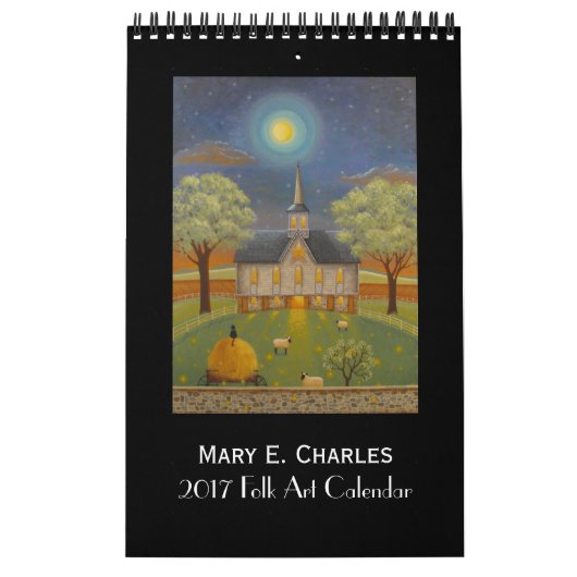 Mary Charles Folk Art Calendar 2017 Kalender (Hoes)