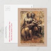 Mary, Christus, St. Anne en de Baby Stl John Feestdagenkaart (Voorkant / Achterkant)