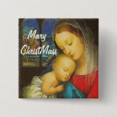 Mary ChristusMass Button (Voorkant)