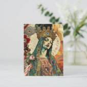 Mary Collage Briefkaart (Staand voorkant)