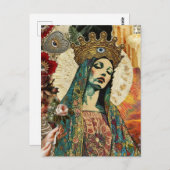 Mary Collage Briefkaart (Voorkant / Achterkant)