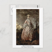 Mary Countess Howe by Thomas Gainsborough Briefkaart (Voorkant / Achterkant)