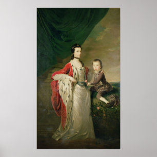 Mary, Countess of Shaftsbury en haar zoon Poster