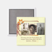 Mary Croom Curtis & Haar Zonen Benjamin & Joseph Magneet (Voorkant / Achterkant)