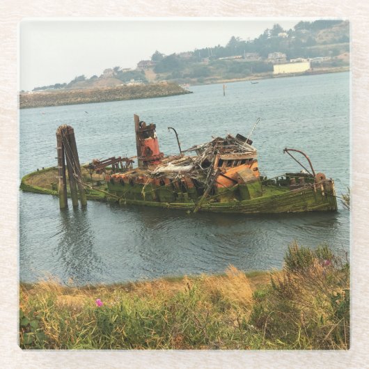 Mary D. Hume, Gold Beach, Oregon Glazen Onderzetter (Voorkant)