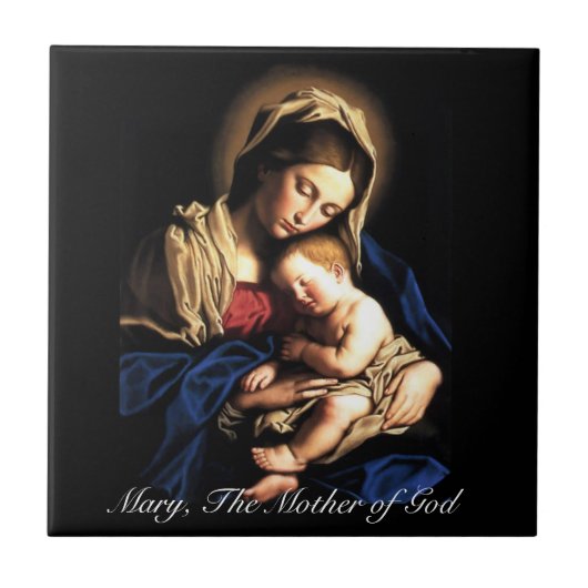 Mary, de moeder van God Tegeltje (Voorkant)