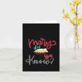 Mary Did You Know Christian Bible Verse Christmas  Kaart (Gele Bloem)