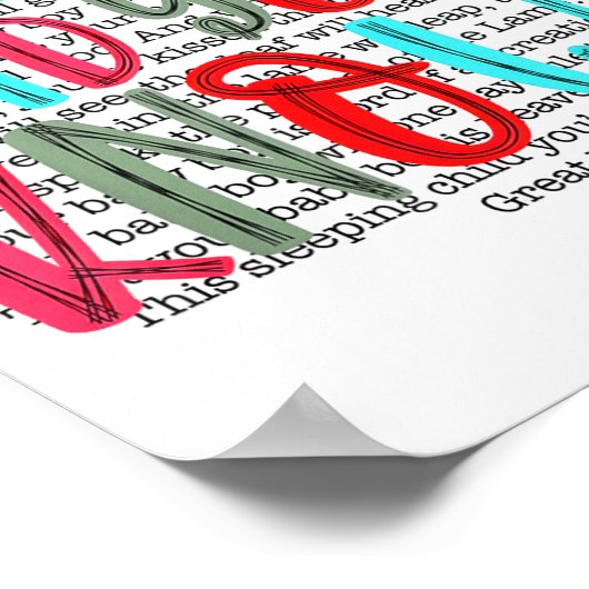 Mary Did You Know Christian Christmas Tygraphy  Poster (Hoek)