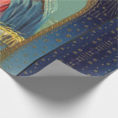 Mary die het Baby Jesus wrapping paper vasthoudt Cadeaupapier (Hoek)