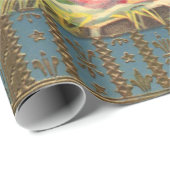 Mary die het Baby Jesus wrapping paper vasthoudt Cadeaupapier (Rol Hoek)